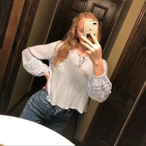 BRAND NEW light blue long sleeve from Hollister!